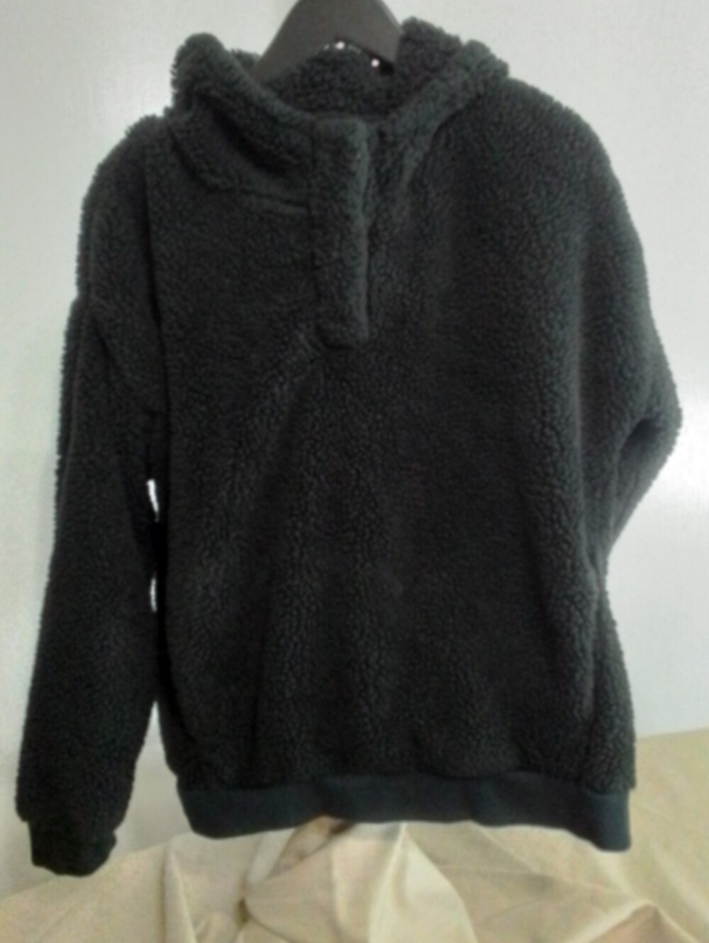 Lux Black Plush Sherpa Jacket
